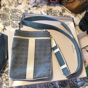 Coach baby blue crossbody adjustable bag